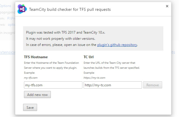 TeamCity build checker for TFS pull requests from Chrome web store to be run with OffiDocs Chromium online TeamCity build checker for TFS pull requests from Chrome web store to be run with OffiDocs Chromium online