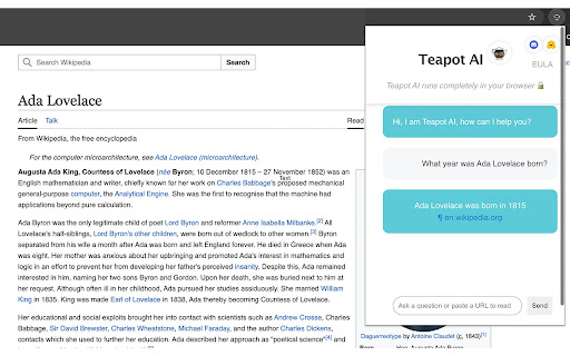 Teapot AI from Chrome web store to be run with OffiDocs Chromium online Teapot AI from Chrome web store to be run with OffiDocs Chromium online