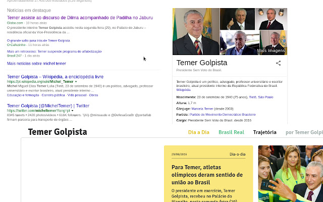 Temer Golpista from Chrome web store to be run with OffiDocs Chromium online Temer Golpista from Chrome web store to be run with OffiDocs Chromium online
