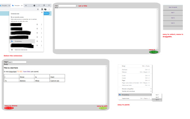 Templateasy from Chrome web store to be run with OffiDocs Chromium online Templateasy from Chrome web store to be run with OffiDocs Chromium online
