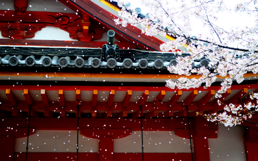 Temples Roofline Amidst Cherry Blossom Snow from Chrome web store to be run with OffiDocs Chromium online Temples Roofline Amidst Cherry Blossom Snow from Chrome web store to be run with OffiDocs Chromium online
