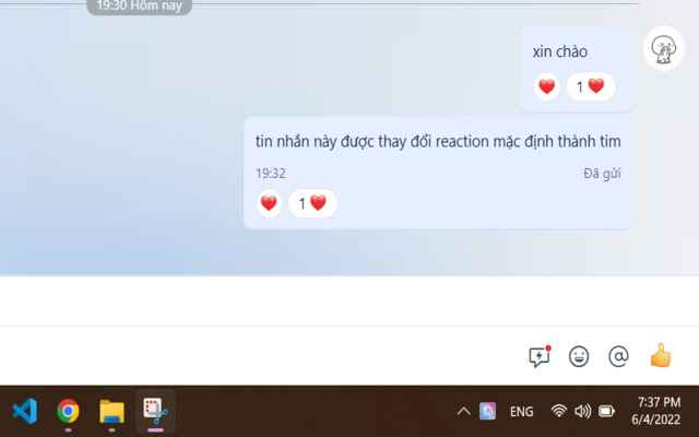 Thay đổi reaction mặc định Zalo from Chrome web store to be run with OffiDocs Chromium online Thay đổi reaction mặc định Zalo from Chrome web store to be run with OffiDocs Chromium online