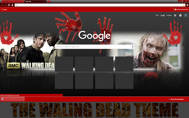 The walking dead theme from Chrome web store to be run with OffiDocs Chromium online The walking dead theme from Chrome web store to be run with OffiDocs Chromium online