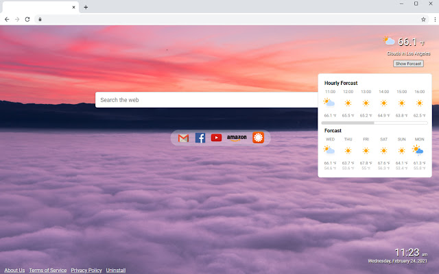The Weather Tab from Chrome web store to be run with OffiDocs Chromium online The Weather Tab from Chrome web store to be run with OffiDocs Chromium online