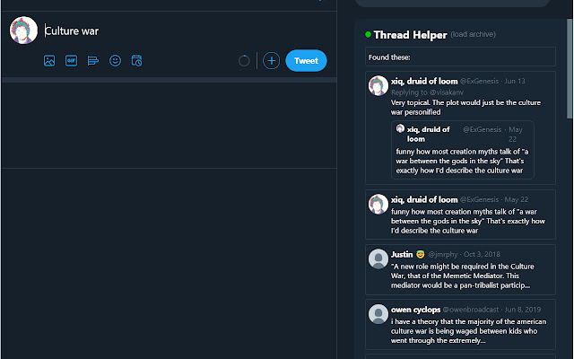 ThreadHelper from Chrome web store to be run with OffiDocs Chromium online ThreadHelper from Chrome web store to be run with OffiDocs Chromium online