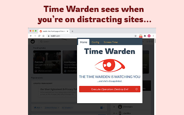 Time Warden from Chrome web store to be run with OffiDocs Chromium online Time Warden from Chrome web store to be run with OffiDocs Chromium online
