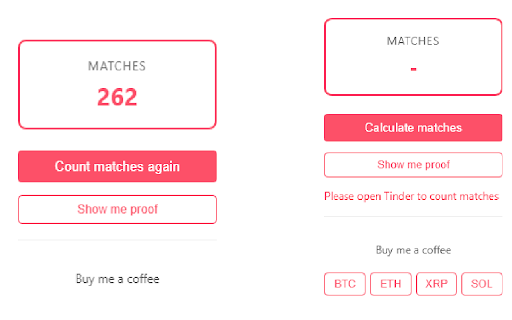Tinder Match Counter from Chrome web store to be run with OffiDocs Chromium online Tinder Match Counter from Chrome web store to be run with OffiDocs Chromium online