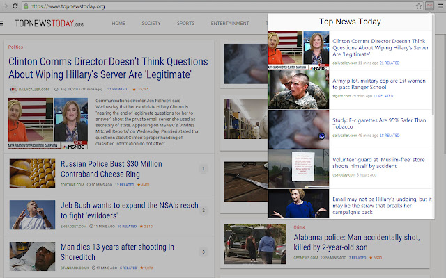 TopNewsToday from Chrome web store to be run with OffiDocs Chromium online TopNewsToday from Chrome web store to be run with OffiDocs Chromium online