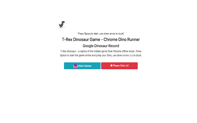 T Rex Dinosaur Chrome Dino Runner from Chrome web store to be run with OffiDocs Chromium online T Rex Dinosaur Chrome Dino Runner from Chrome web store to be run with OffiDocs Chromium online