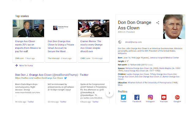 Trump To Ass Clown from Chrome web store to be run with OffiDocs Chromium online Trump To Ass Clown from Chrome web store to be run with OffiDocs Chromium online