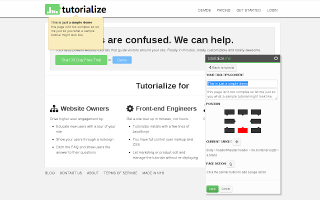 Tutorialize from Chrome web store to be run with OffiDocs Chromium online Tutorialize from Chrome web store to be run with OffiDocs Chromium online