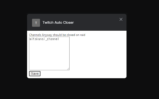 Twitch Auto Closer from Chrome web store to be run with OffiDocs Chromium online Twitch Auto Closer from Chrome web store to be run with OffiDocs Chromium online