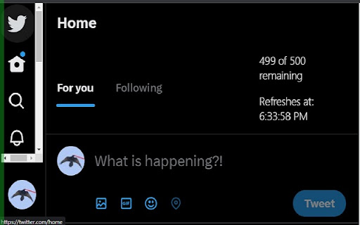 Twitter Rate Limit Checker from Chrome web store to be run with OffiDocs Chromium online Twitter Rate Limit Checker from Chrome web store to be run with OffiDocs Chromium online