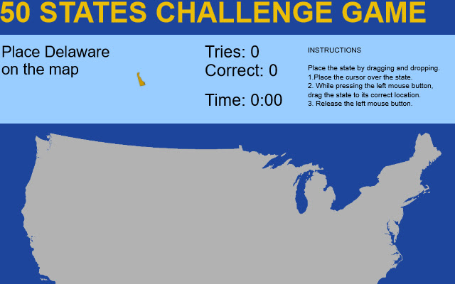 United States Map Puzzle Game from Chrome web store to be run with OffiDocs Chromium online United States Map Puzzle Game from Chrome web store to be run with OffiDocs Chromium online