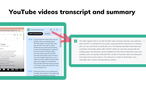 Unlimited Summary Generator for YouTube™ from Chrome web store to be run with OffiDocs Chromium online Unlimited Summary Generator for YouTube™ from Chrome web store to be run with OffiDocs Chromium online
