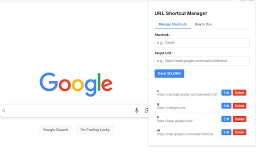 URL Shortcut Manager from Chrome web store to be run with OffiDocs Chromium online URL Shortcut Manager from Chrome web store to be run with OffiDocs Chromium online