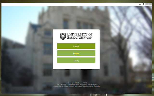 USask Services from Chrome web store to be run with OffiDocs Chromium online USask Services from Chrome web store to be run with OffiDocs Chromium online