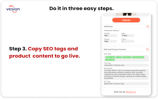 Vesion AI Automated Product Cataloguing from Chrome web store to be run with OffiDocs Chromium online Vesion AI Automated Product Cataloguing from Chrome web store to be run with OffiDocs Chromium online