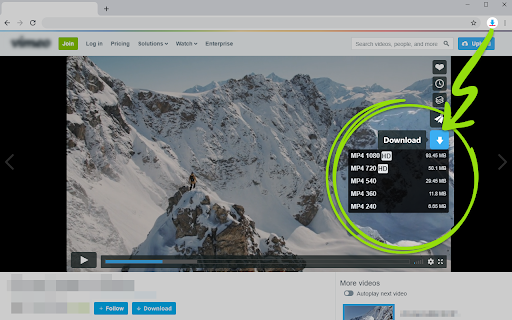 Video Downloader for Vimeo from Chrome web store to be run with OffiDocs Chromium online Video Downloader for Vimeo from Chrome web store to be run with OffiDocs Chromium online