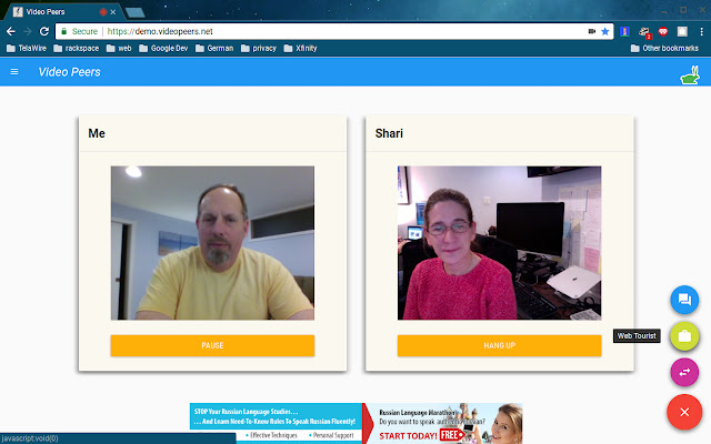 Video Peers Web Tourist from Chrome web store to be run with OffiDocs Chromium online Video Peers Web Tourist from Chrome web store to be run with OffiDocs Chromium online
