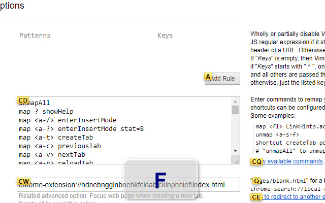 Vimium C All by Keyboard from Chrome web store to be run with OffiDocs Chromium online Vimium C All by Keyboard from Chrome web store to be run with OffiDocs Chromium online