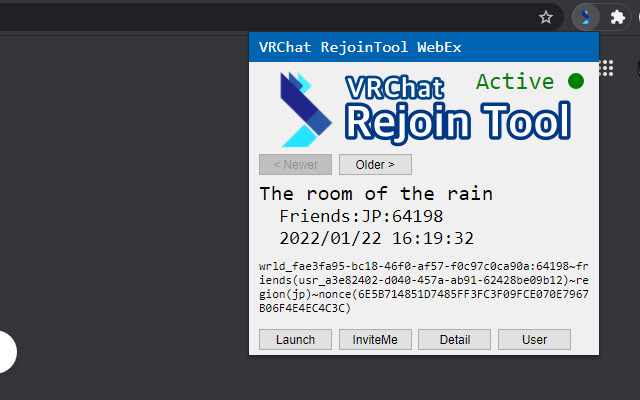 VRChat RejoinTool WebEx from Chrome web store to be run with OffiDocs Chromium online VRChat RejoinTool WebEx from Chrome web store to be run with OffiDocs Chromium online