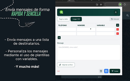 Wara Sender for WhatsApp Web from Chrome web store to be run with OffiDocs Chromium online Wara Sender for WhatsApp Web from Chrome web store to be run with OffiDocs Chromium online