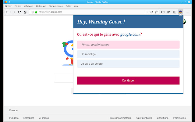 Warning Goose from Chrome web store to be run with OffiDocs Chromium online Warning Goose from Chrome web store to be run with OffiDocs Chromium online