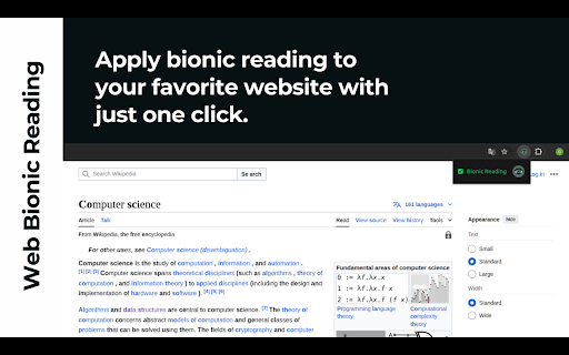Web Bionic Reading from Chrome web store to be run with OffiDocs Chromium online Web Bionic Reading from Chrome web store to be run with OffiDocs Chromium online