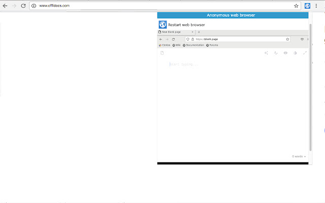 Web browser with anonymous access from Chrome web store to be run with OffiDocs Chromium online Web browser with anonymous access from Chrome web store to be run with OffiDocs Chromium online