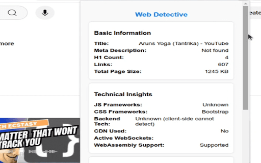 Web Detective from Chrome web store to be run with OffiDocs Chromium online Web Detective from Chrome web store to be run with OffiDocs Chromium online