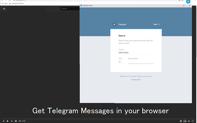 Web Messenger for Telegram™ from Chrome web store to be run with OffiDocs Chromium online Web Messenger for Telegram™ from Chrome web store to be run with OffiDocs Chromium online