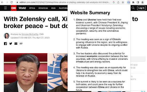 Website Summary from Chrome web store to be run with OffiDocs Chromium online Website Summary from Chrome web store to be run with OffiDocs Chromium online