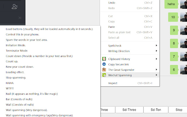 Wechat Spamming from Chrome web store to be run with OffiDocs Chromium online Wechat Spamming from Chrome web store to be run with OffiDocs Chromium online