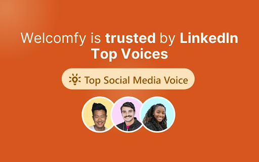 Welcomfy Send LinkedIn Welcome Messages from Chrome web store to be run with OffiDocs Chromium online Welcomfy Send LinkedIn Welcome Messages from Chrome web store to be run with OffiDocs Chromium online