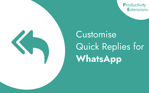 Whatsapp Quick Replies by Productivity Extensions from Chrome web store to be run with OffiDocs Chromium online Whatsapp Quick Replies by Productivity Extensions from Chrome web store to be run with OffiDocs Chromium online
