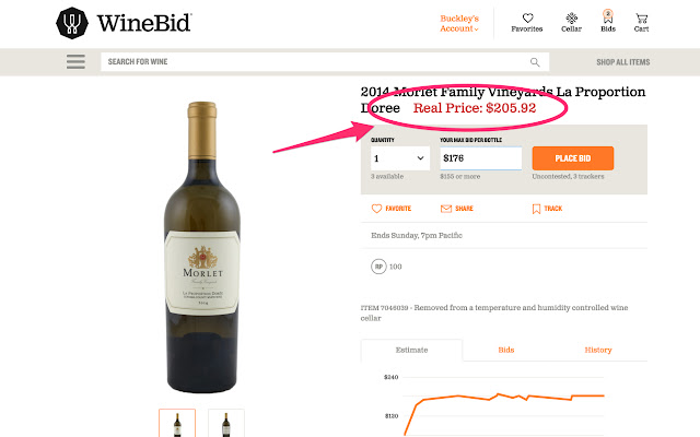 Winebid.com Real Price from Chrome web store to be run with OffiDocs Chromium online Winebid.com Real Price from Chrome web store to be run with OffiDocs Chromium online