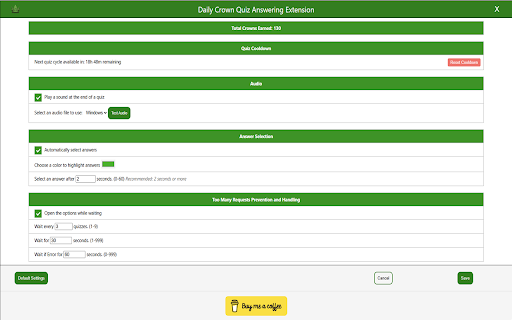 Wizard101 Crown Trivia Automation from Chrome web store to be run with OffiDocs Chromium online Wizard101 Crown Trivia Automation from Chrome web store to be run with OffiDocs Chromium online