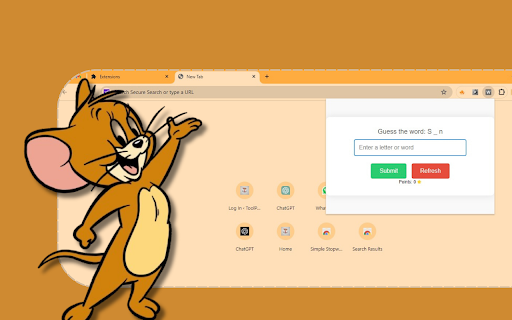 Word Guess game from Chrome web store to be run with OffiDocs Chromium online Word Guess game from Chrome web store to be run with OffiDocs Chromium online
