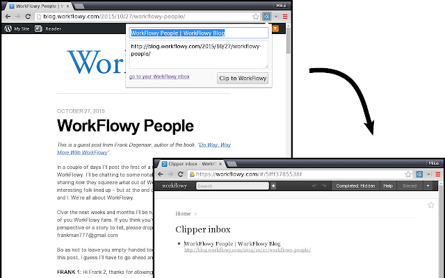 WorkFlowy Clipper from Chrome web store to be run with OffiDocs Chromium online WorkFlowy Clipper from Chrome web store to be run with OffiDocs Chromium online