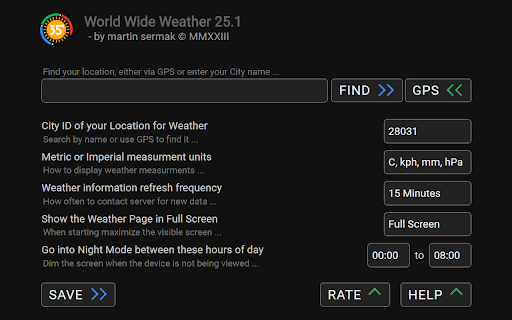 Worldwide Weather from Chrome web store to be run with OffiDocs Chromium online Worldwide Weather from Chrome web store to be run with OffiDocs Chromium online