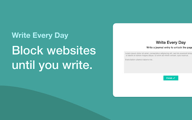 Write Every Day from Chrome web store to be run with OffiDocs Chromium online Write Every Day from Chrome web store to be run with OffiDocs Chromium online