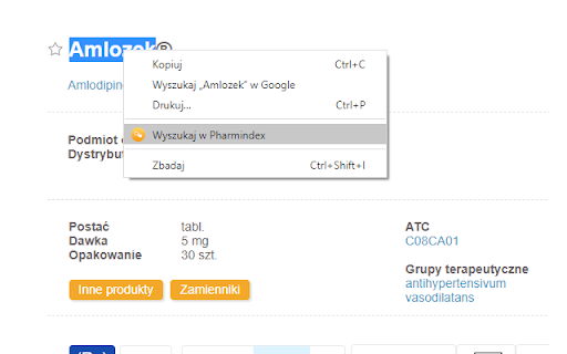Wyszukiwarka Pharmindex from Chrome web store to be run with OffiDocs Chromium online Wyszukiwarka Pharmindex from Chrome web store to be run with OffiDocs Chromium online