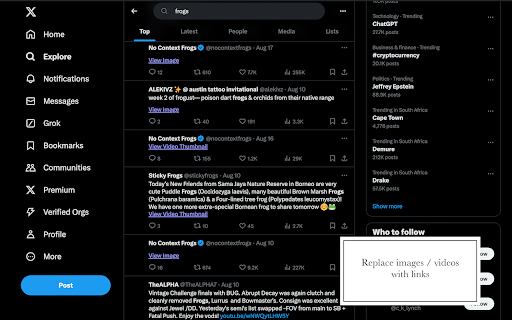X.com Image/Video Blocker from Chrome web store to be run with OffiDocs Chromium online X.com Image/Video Blocker from Chrome web store to be run with OffiDocs Chromium online