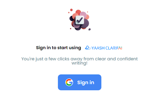 Yaash ClarifAI from Chrome web store to be run with OffiDocs Chromium online Yaash ClarifAI from Chrome web store to be run with OffiDocs Chromium online