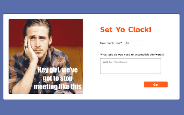 YO Clock from Chrome web store to be run with OffiDocs Chromium online YO Clock from Chrome web store to be run with OffiDocs Chromium online