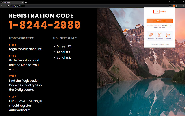 Yodeck Web Player Extension from Chrome web store to be run with OffiDocs Chromium online Yodeck Web Player Extension from Chrome web store to be run with OffiDocs Chromium online