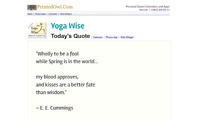 Yoga Wise Daily Quote from Chrome web store to be run with OffiDocs Chromium online Yoga Wise Daily Quote from Chrome web store to be run with OffiDocs Chromium online