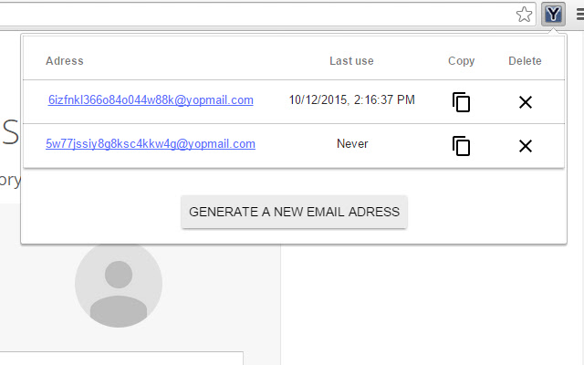 Yopmail Helper from Chrome web store to be run with OffiDocs Chromium online Yopmail Helper from Chrome web store to be run with OffiDocs Chromium online