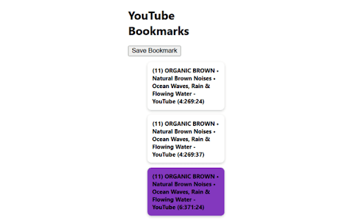 YouTube Bookmark Manager from Chrome web store to be run with OffiDocs Chromium online YouTube Bookmark Manager from Chrome web store to be run with OffiDocs Chromium online